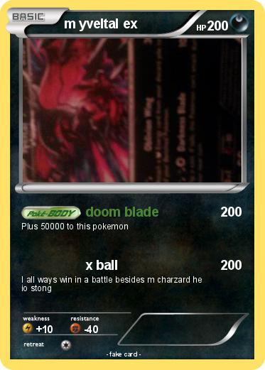 Pokemon m yveltal ex