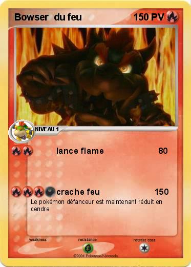 Pokemon Bowser  du feu                                     