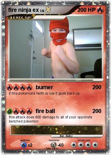 Pokemon fire ninja ex