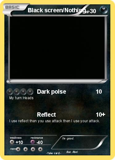 Pokemon Black screen/Nothing