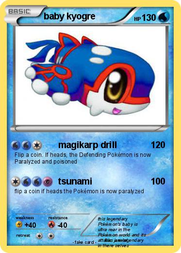 Pokemon baby kyogre