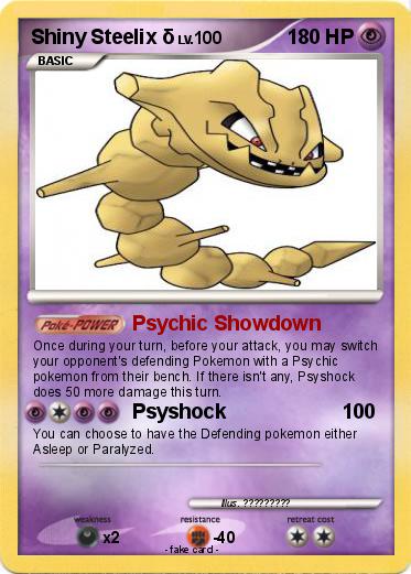 Pokemon Shiny Steelix δ