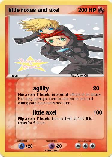 Pokemon little roxas and axel