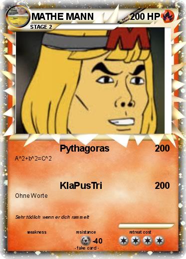 Pokemon MATHE MANN
