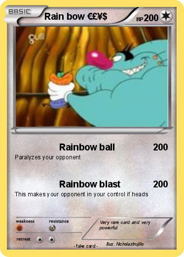 Pokemon Rain bow €£¥$