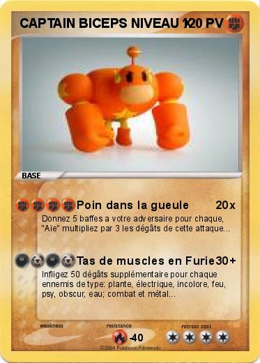 Pokemon CAPTAIN BICEPS NIVEAU X