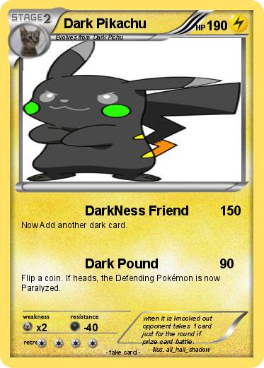 Pokemon Dark Pikachu