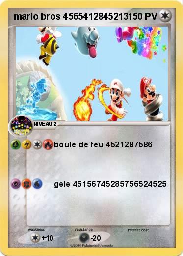Pokemon mario bros 4565412845213             