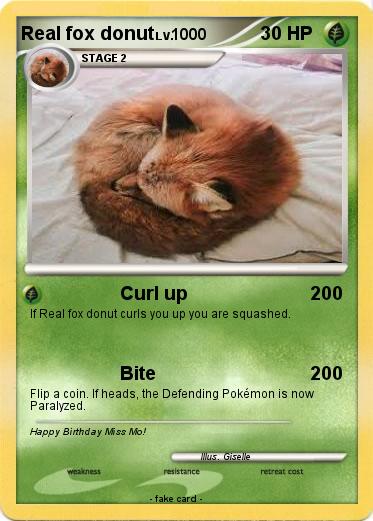 Pokemon Real fox donut