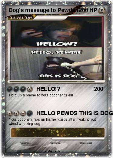 Pokemon Dog's message to Pewds