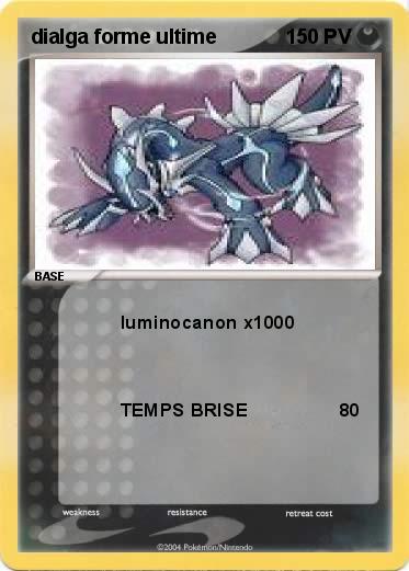 Pokemon dialga forme ultime