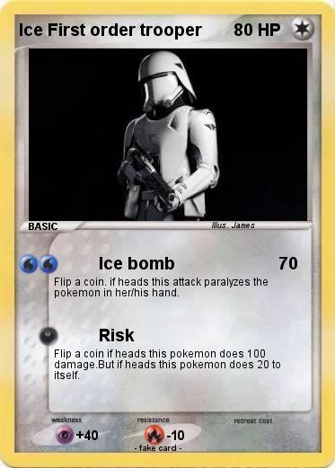 Pokemon Ice First order trooper