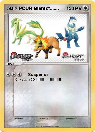 Pokemon 5G ? POUR Bientot.......