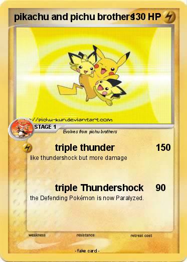 Pokemon pikachu and pichu brothers