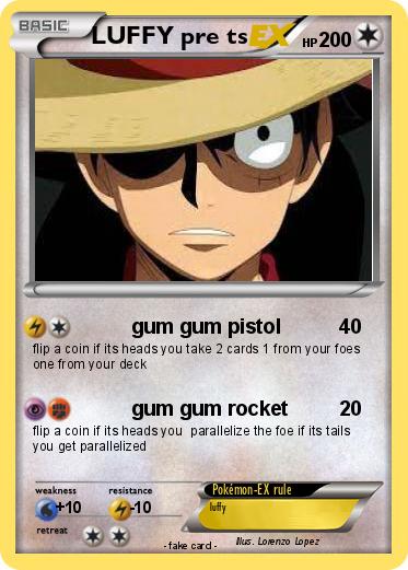 Pokemon LUFFY pre ts