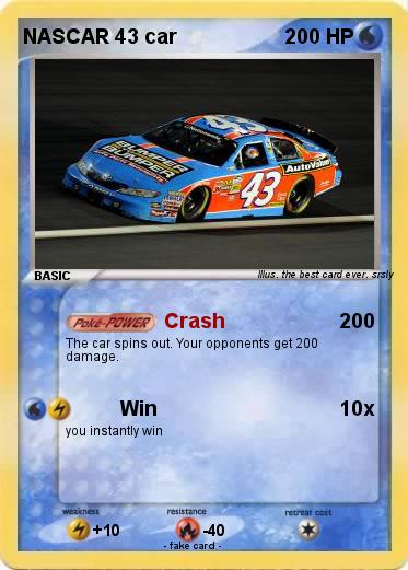 Pokemon NASCAR 43 car