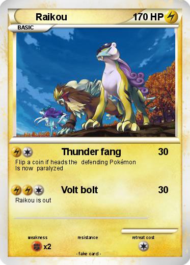 Pokemon Raikou