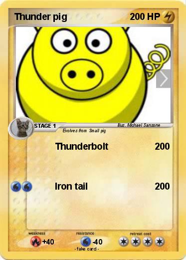 Pokemon Thunder pig