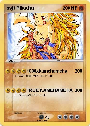 Pokemon ssj3 Pikachu