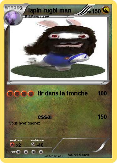 Pokemon lapin rugbi man