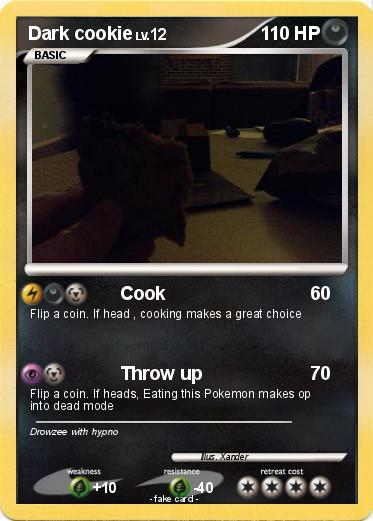 Pokemon Dark cookie