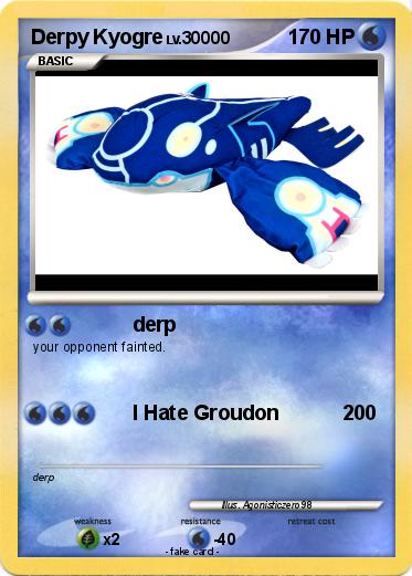 Pokemon Derpy Kyogre