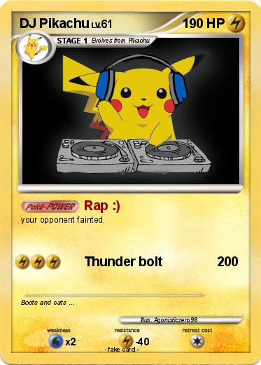 Pokemon DJ Pikachu