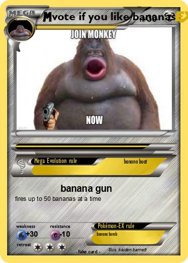 Pokemon vote if you like bananas
