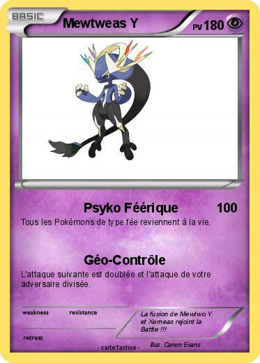 Pokemon Mewtweas Y