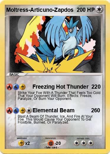 Pokemon Moltress-Articuno-Zapdos