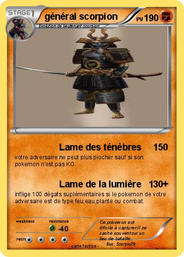 Pokemon général scorpion