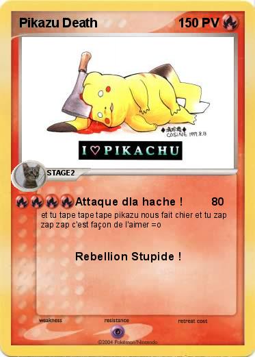 Pokemon Pikazu Death
