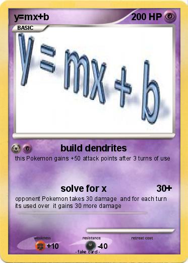 Pokemon y=mx+b