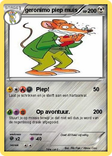 Pokemon geronimo piep muis