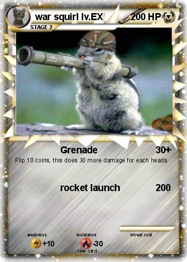 Pokemon war squirl lv.EX