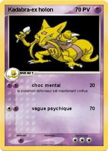 Pokemon Kadabra-ex holon