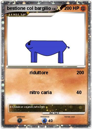 Pokemon bestione col bargilio