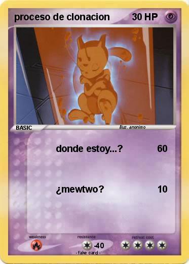 Pokemon proceso de clonacion