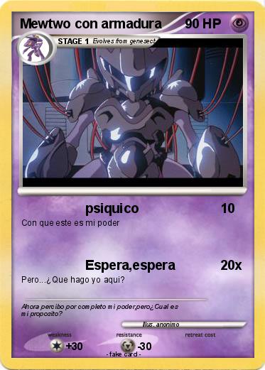 Pokemon Mewtwo con armadura