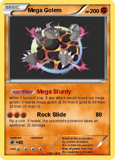 Pokemon Mega Golem