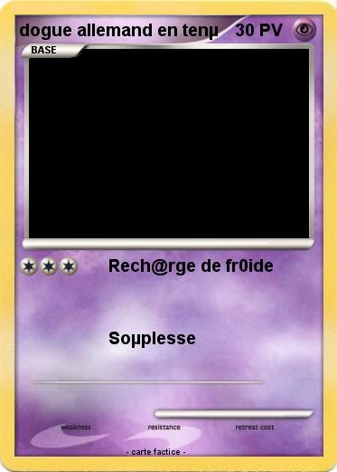 Pokemon dogue allemand en tenµ