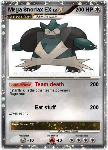 Pokemon Mega Snorlax EX