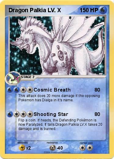 Pokemon Dragon Palkia LV. X