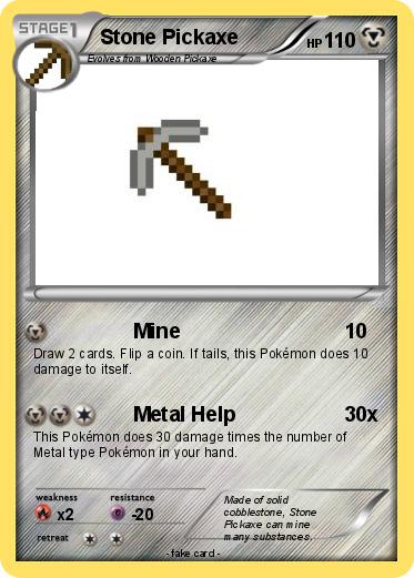 Pokemon Stone Pickaxe