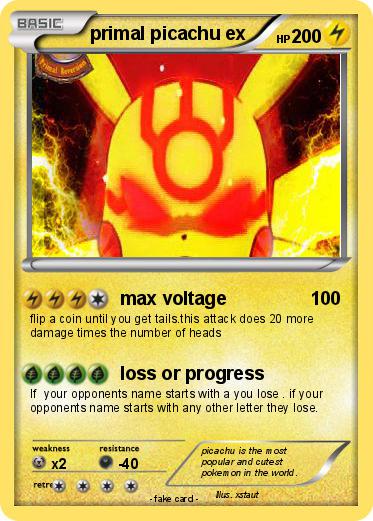 Pokemon primal picachu ex
