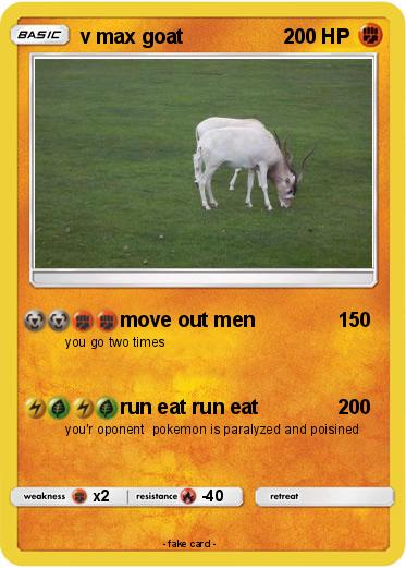Pokemon v max goat