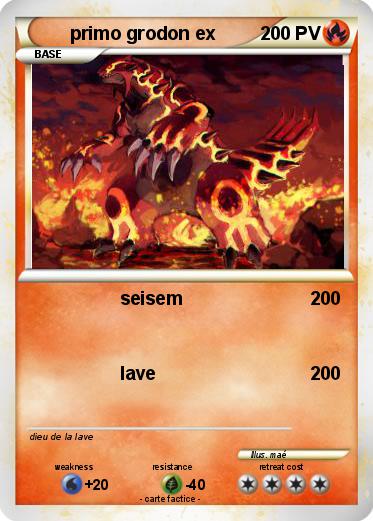 Pokemon primo grodon ex