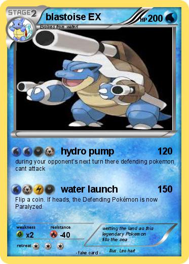 Pokemon blastoise EX