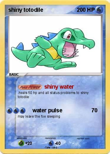 Pokemon shiny totodile