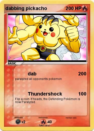 Pokemon dabbing pickacho